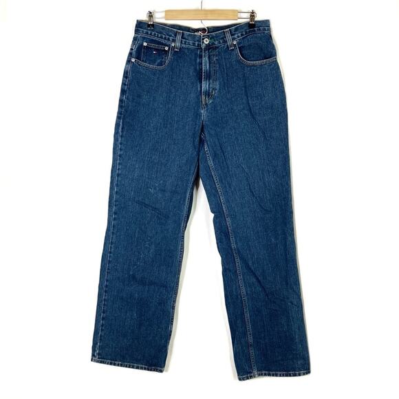 Tommy Hilfiger Vintage 1990's Men's High Rise Straight Leg Jean 100% Cotton 34 - Picture 1 of 9